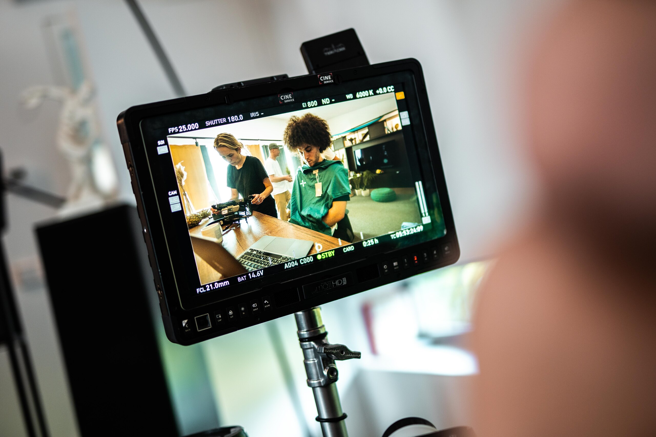 Behind the scenes photo of Zahi El Helou on set